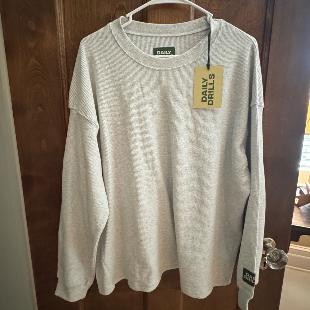 Daily Drills Gray Long Sleeve Tee